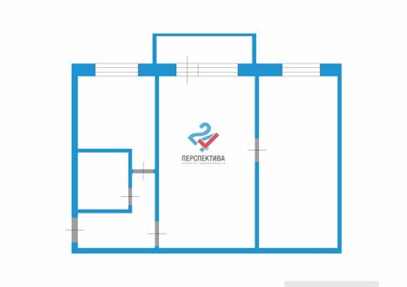 Продаётся 2-комнатная квартира, 45.4 м²