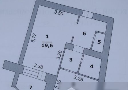 Продаётся 1-комнатная квартира, 45 м²