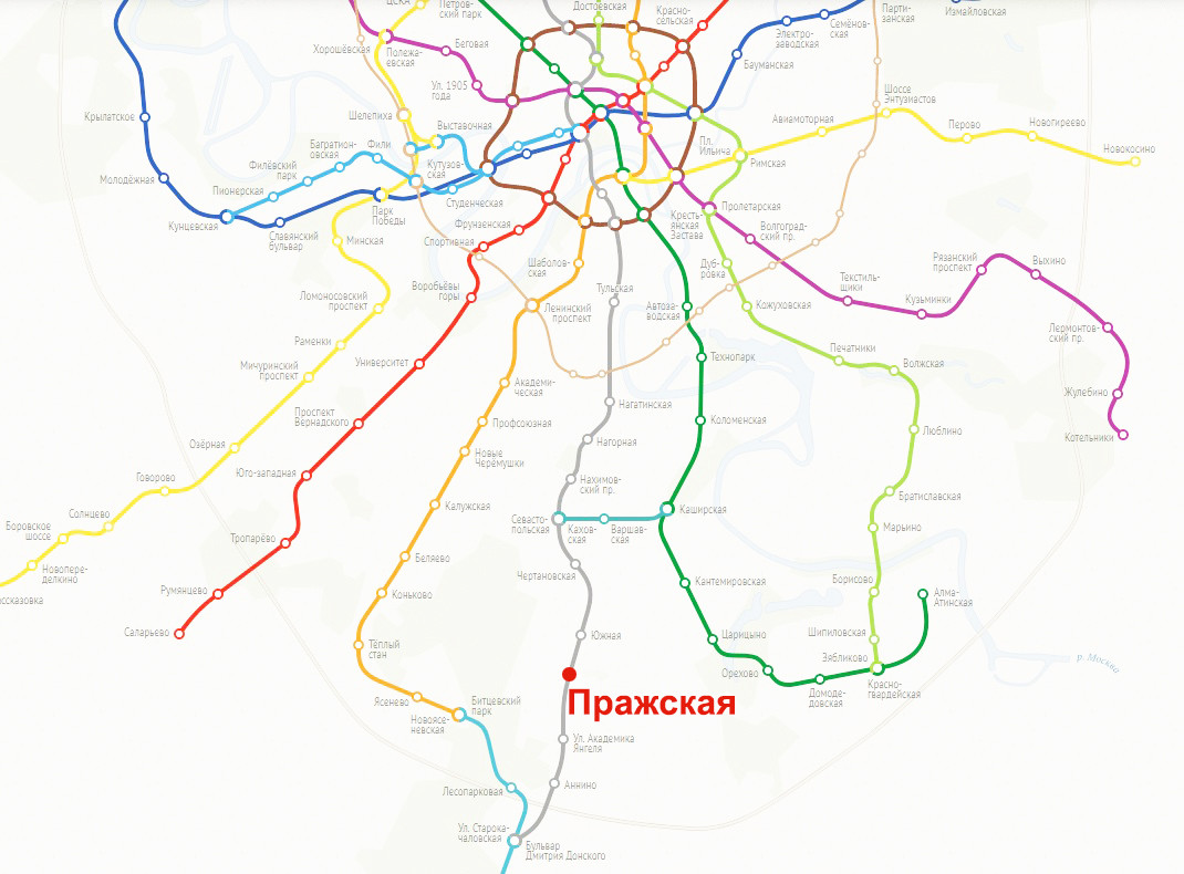 Карта электричек москвы